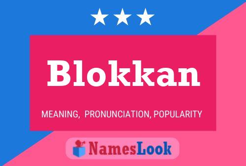 ملصق اسم Blokkan