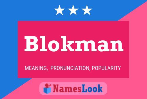 ملصق اسم Blokman