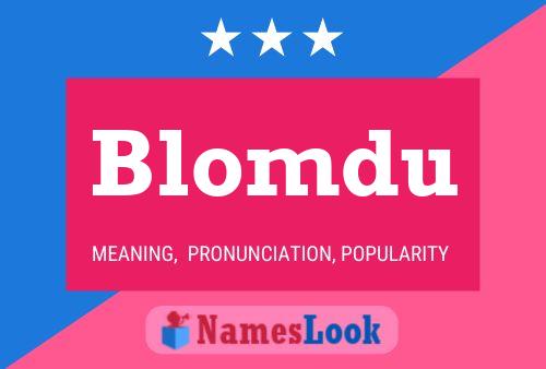 ملصق اسم Blomdu