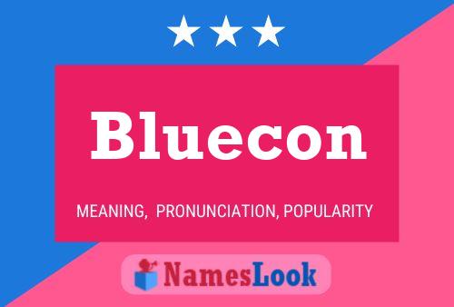 ملصق اسم Bluecon