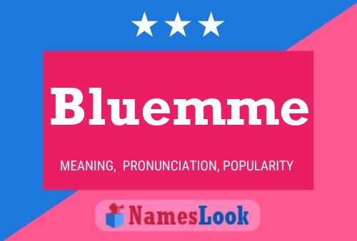 ملصق اسم Bluemme