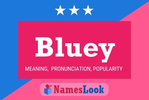 ملصق اسم Bluey