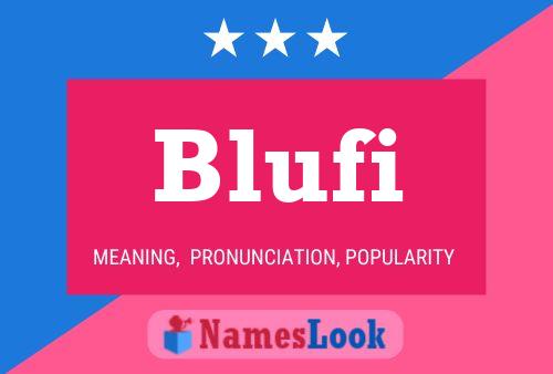 ملصق اسم Blufi