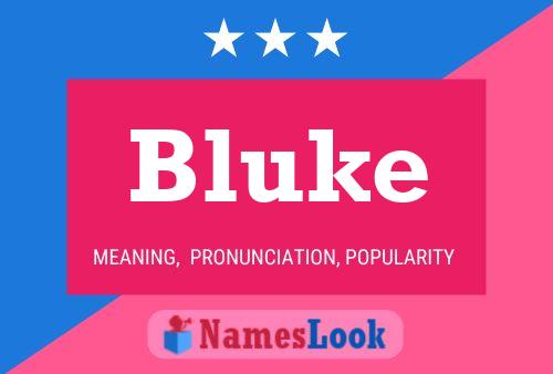 ملصق اسم Bluke