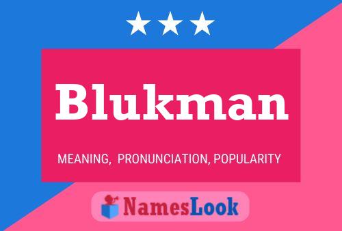 ملصق اسم Blukman