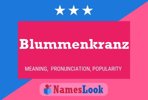 ملصق اسم Blummenkranz