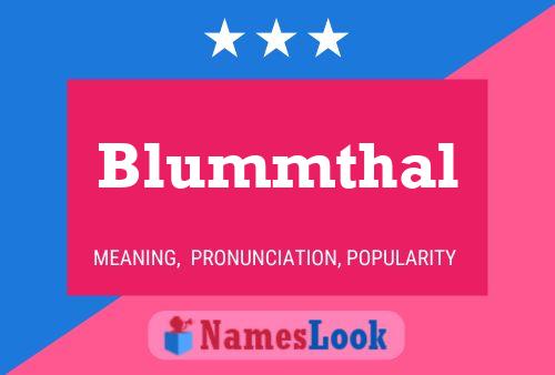 ملصق اسم Blummthal