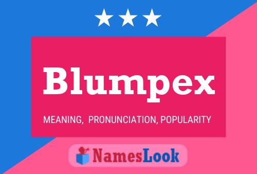 ملصق اسم Blumpex