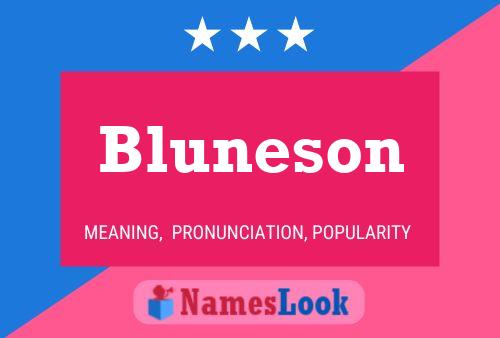 ملصق اسم Bluneson