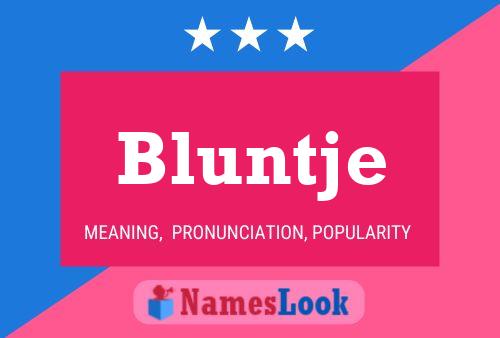 ملصق اسم Bluntje