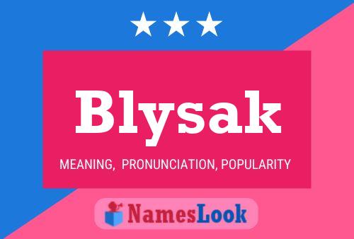 ملصق اسم Blysak