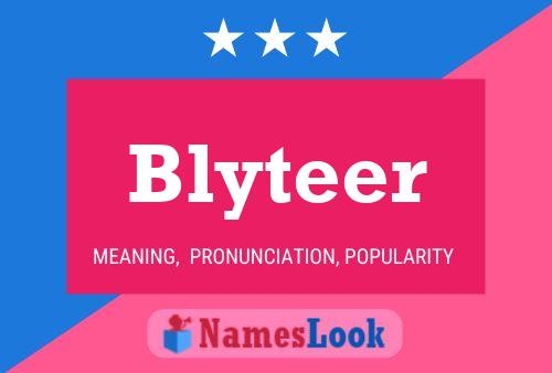 ملصق اسم Blyteer