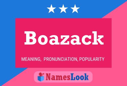 ملصق اسم Boazack