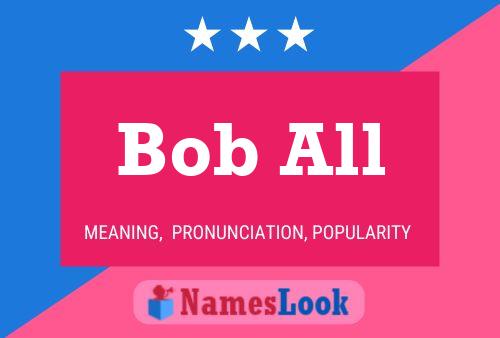 ملصق اسم Bob All