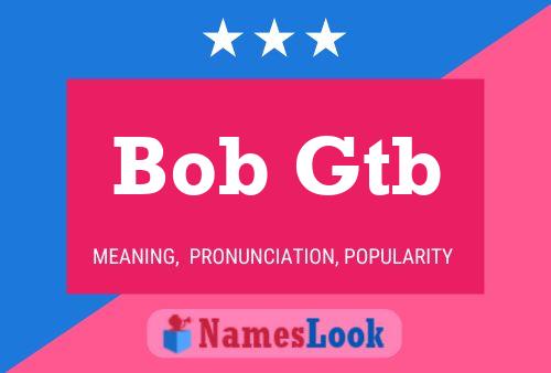 ملصق اسم Bob Gtb