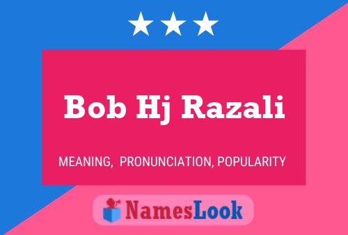 ملصق اسم Bob Hj Razali