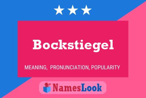 ملصق اسم Bockstiegel