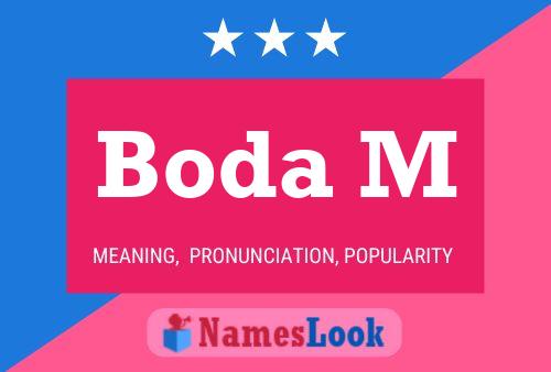 ملصق اسم Boda M