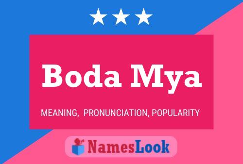 ملصق اسم Boda Mya