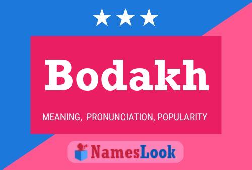 ملصق اسم Bodakh