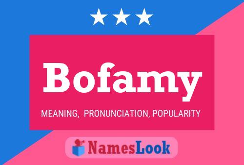 ملصق اسم Bofamy