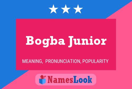 ملصق اسم Bogba Junior