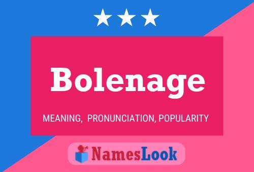 ملصق اسم Bolenage