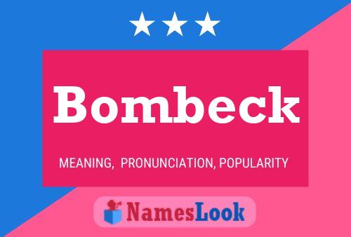 ملصق اسم Bombeck