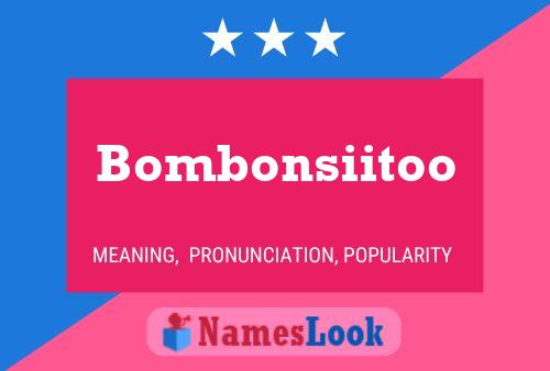 ملصق اسم Bombonsiitoo