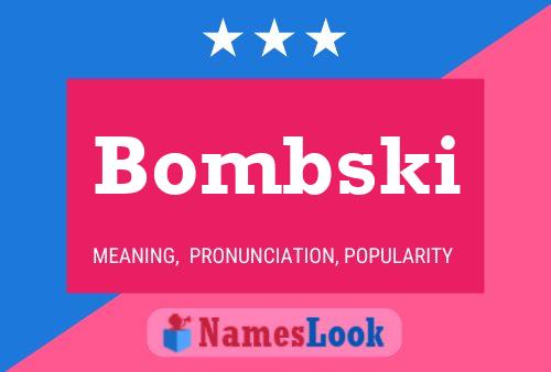 ملصق اسم Bombski