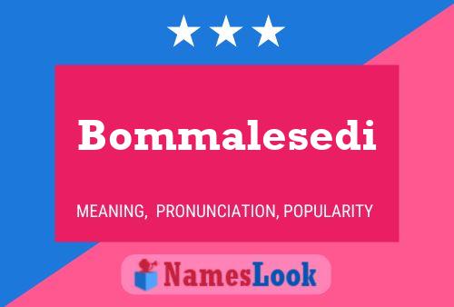 ملصق اسم Bommalesedi