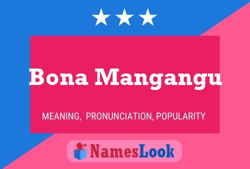 ملصق اسم Bona Mangangu