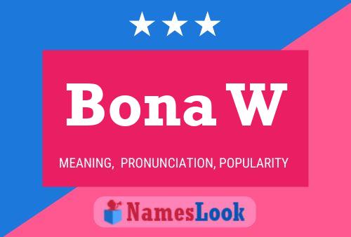 ملصق اسم Bona W