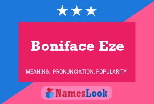 ملصق اسم Boniface Eze