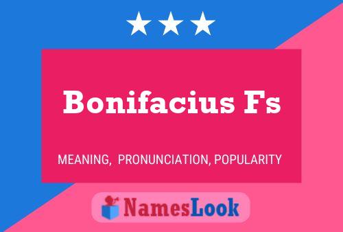 ملصق اسم Bonifacius Fs