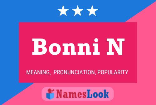 ملصق اسم Bonni N