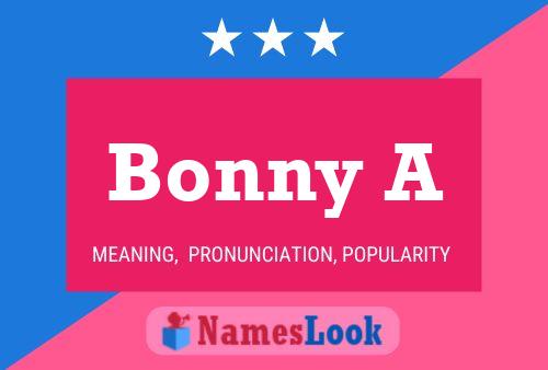 ملصق اسم Bonny A