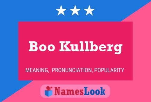 ملصق اسم Boo Kullberg