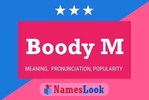 ملصق اسم Boody M