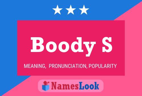 ملصق اسم Boody S