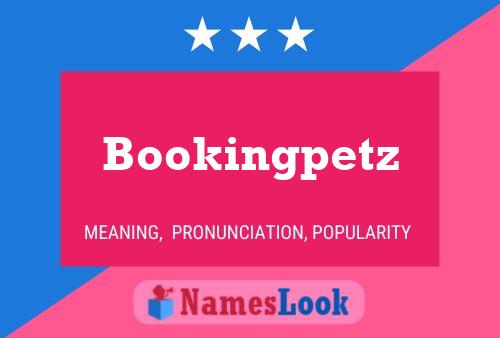 ملصق اسم Bookingpetz