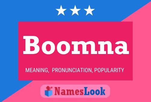 ملصق اسم Boomna