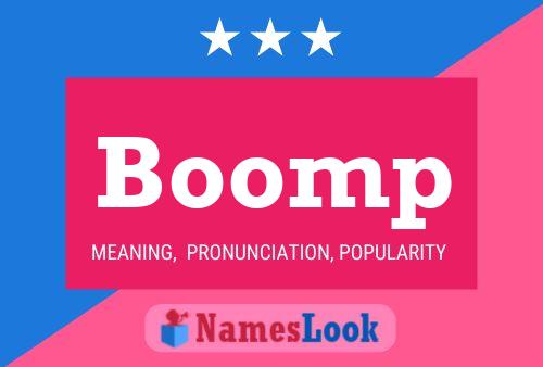 ملصق اسم Boomp