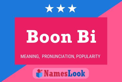 ملصق اسم Boon Bi