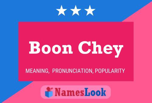 ملصق اسم Boon Chey