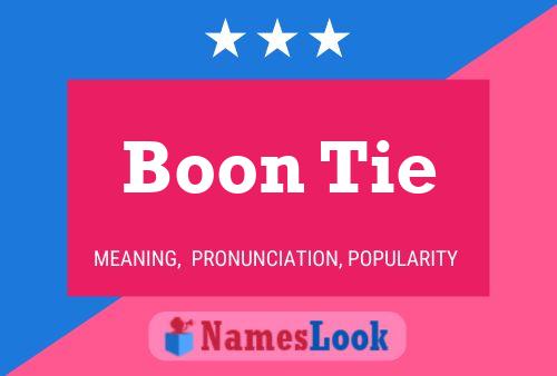 ملصق اسم Boon Tie