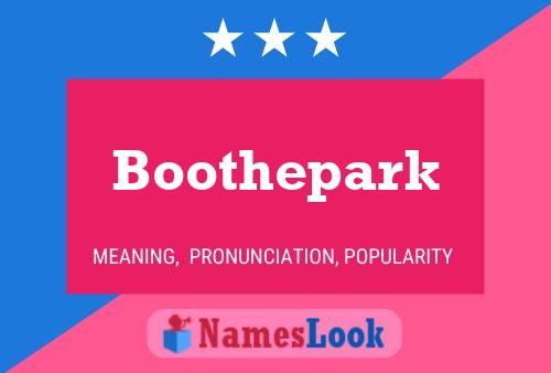 ملصق اسم Boothepark