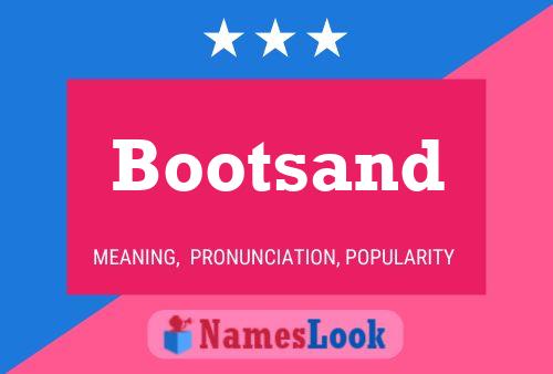 ملصق اسم Bootsand