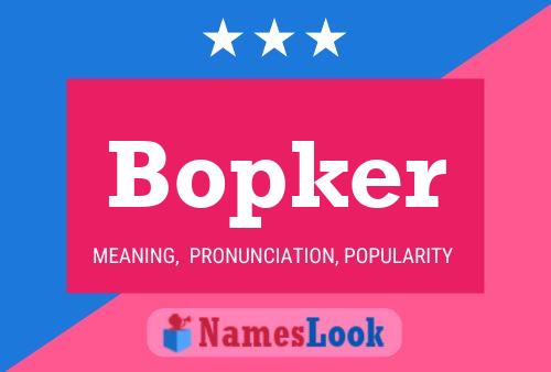 ملصق اسم Bopker