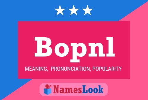 ملصق اسم Bopnl